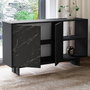 Hanah Home Ravello Consola Negro y Mármol